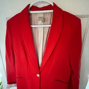 Lipstick Red Blazer